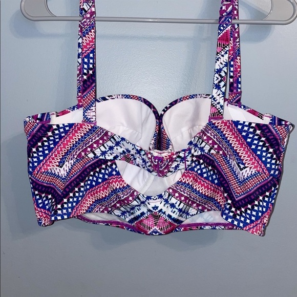 Torrid Vixen Multicolor Chevron Pushup Bikini Swimsuit Top - Picture 6 of 8